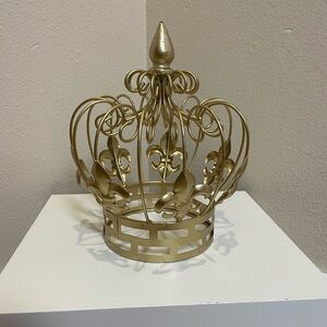 Gold Metal Crown Decorative Regal Wedding Royalty Princess Queen